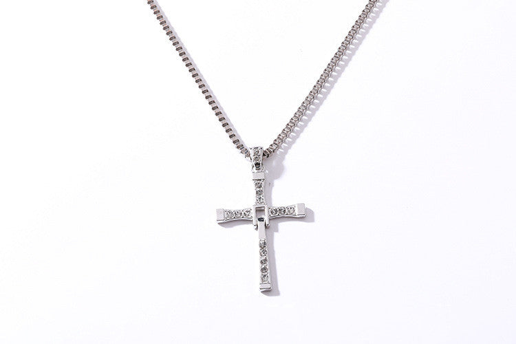 Studded Cross Pendant