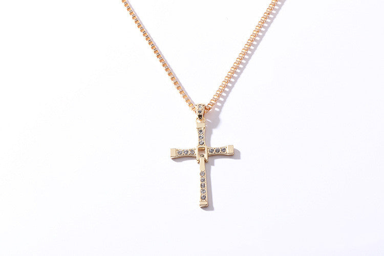 Studded Cross Pendant