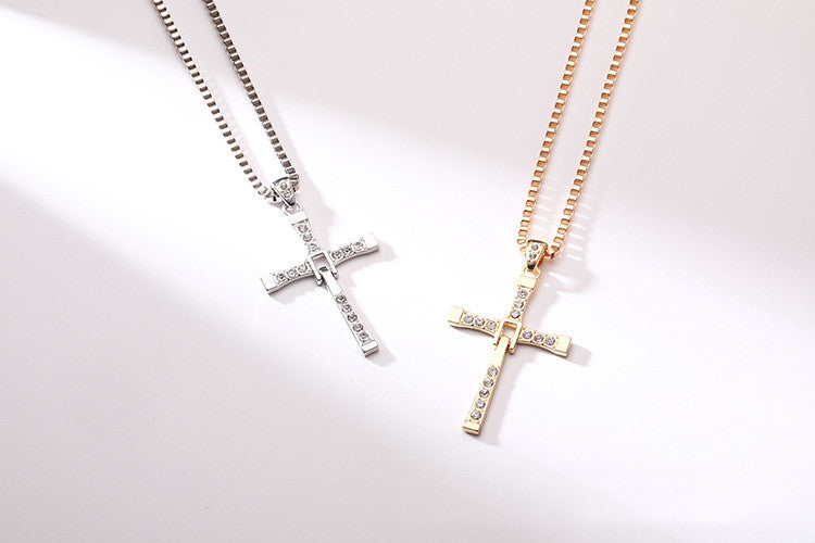Studded Cross Pendant