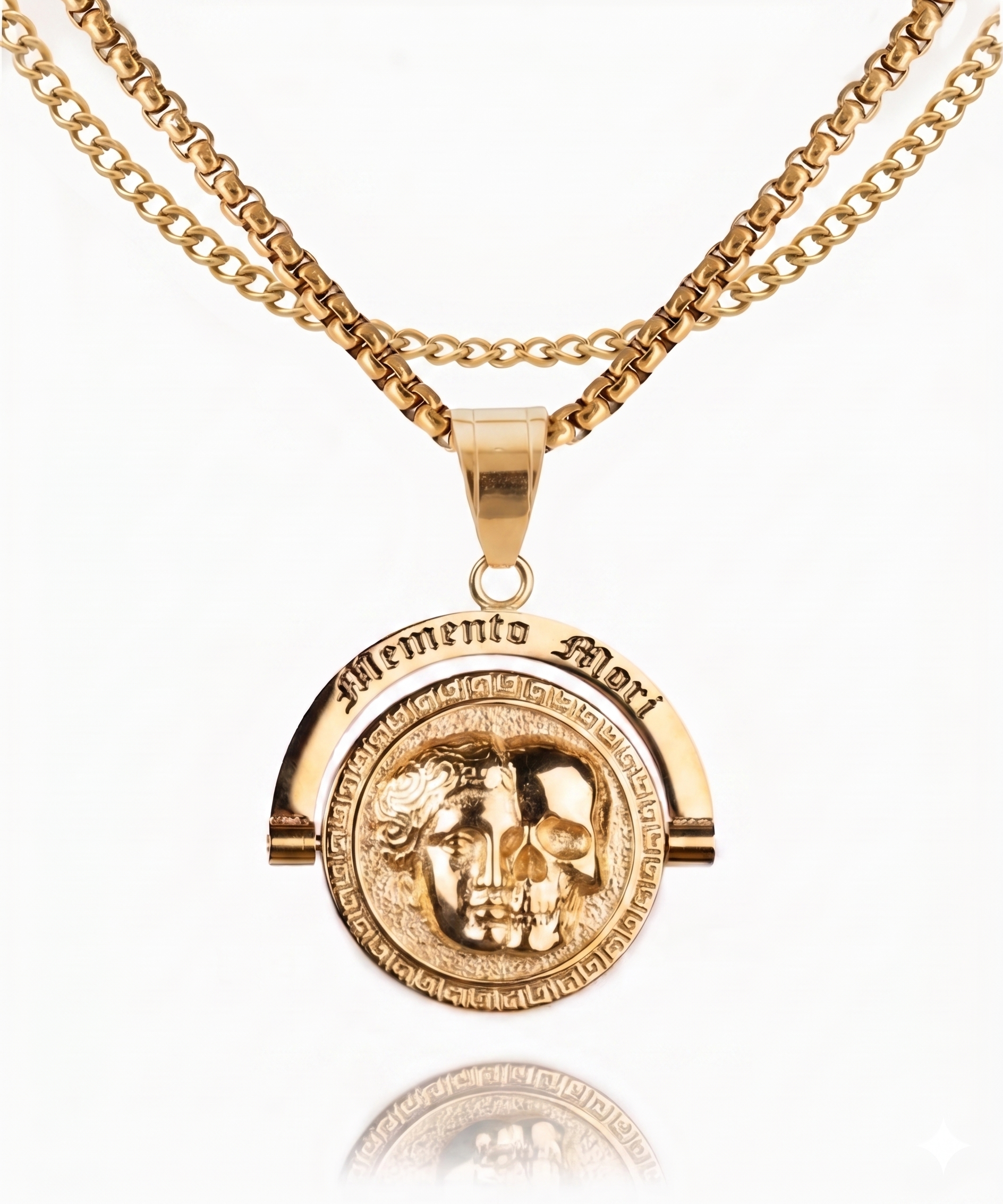 Memento Mori Pendant [Gold]