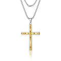 Gold and Silver Cross Pendant