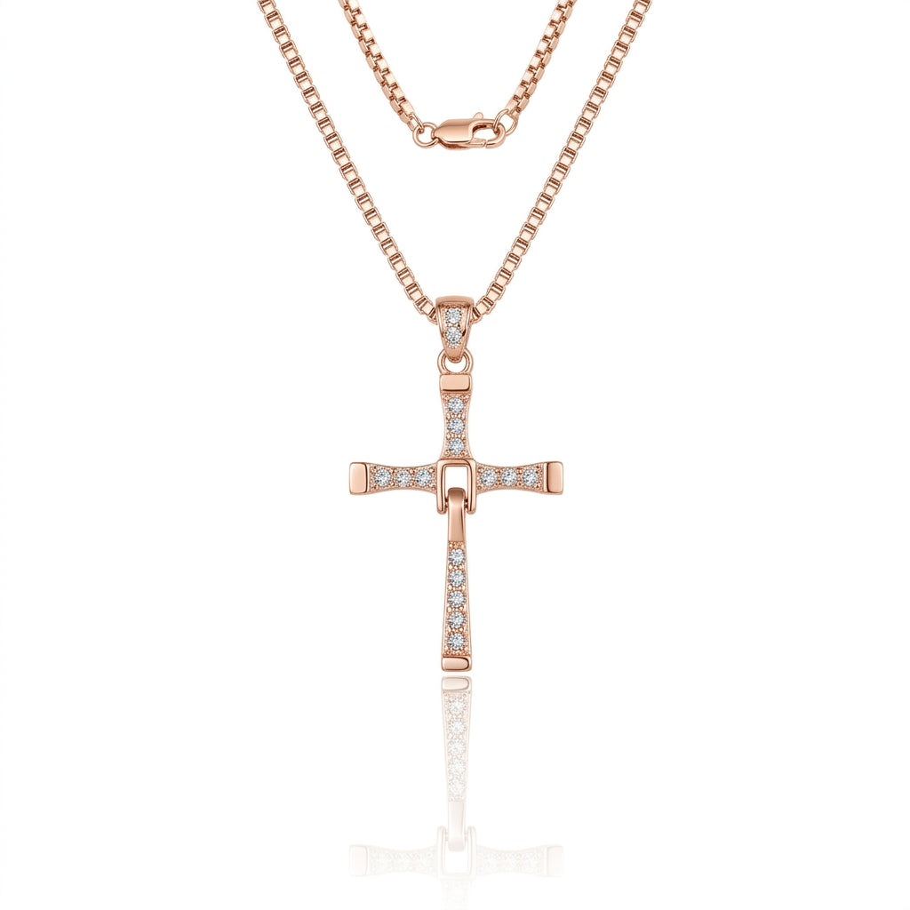 Studded Cross Pendant