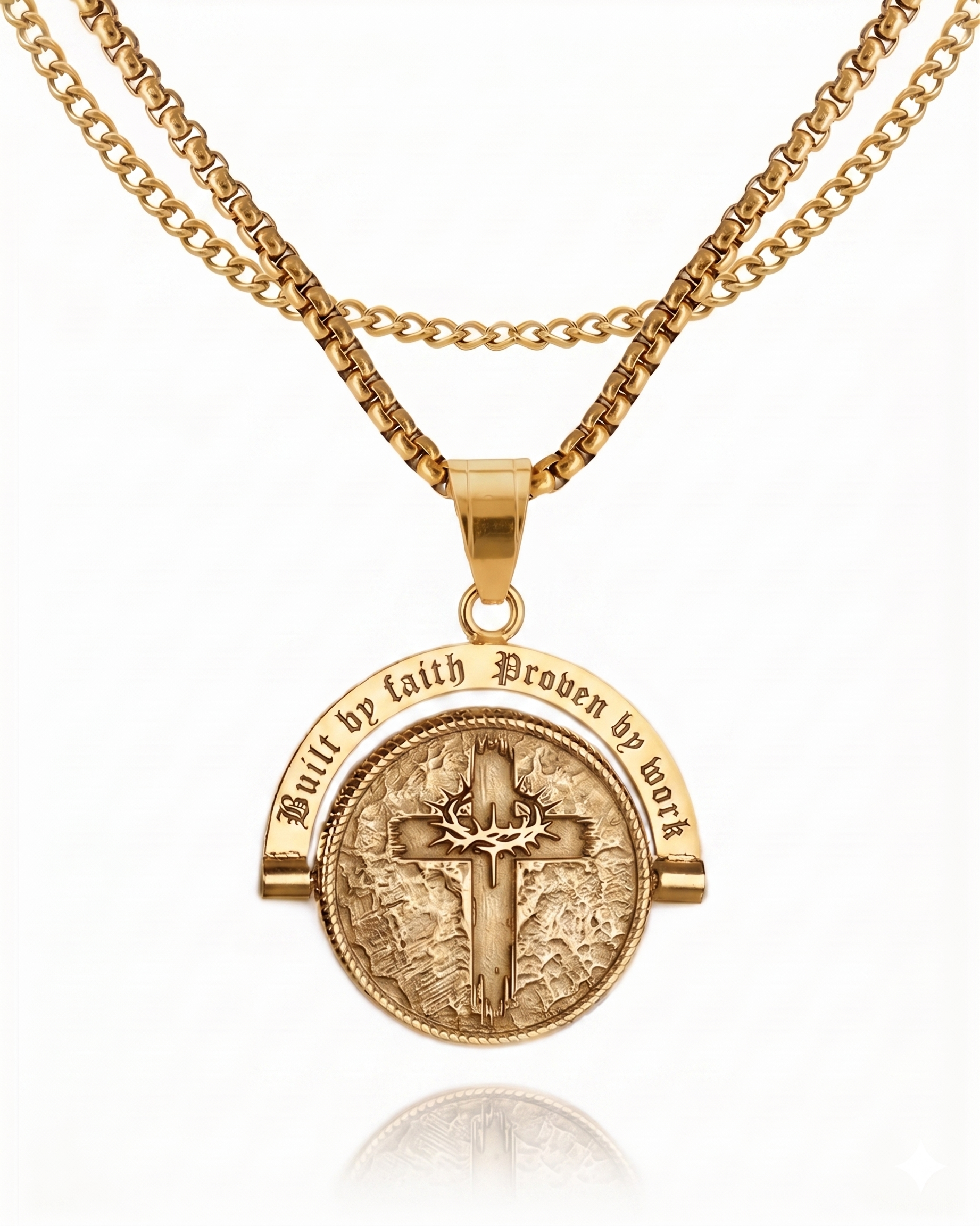 Built by Faith Pendant [Gold]