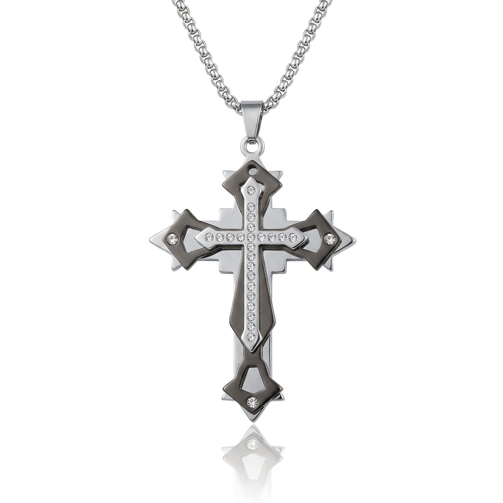 Three Layer Cross Pendant