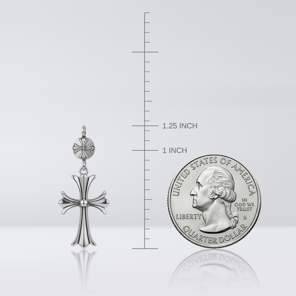 Gothic Templar Cross Pendant