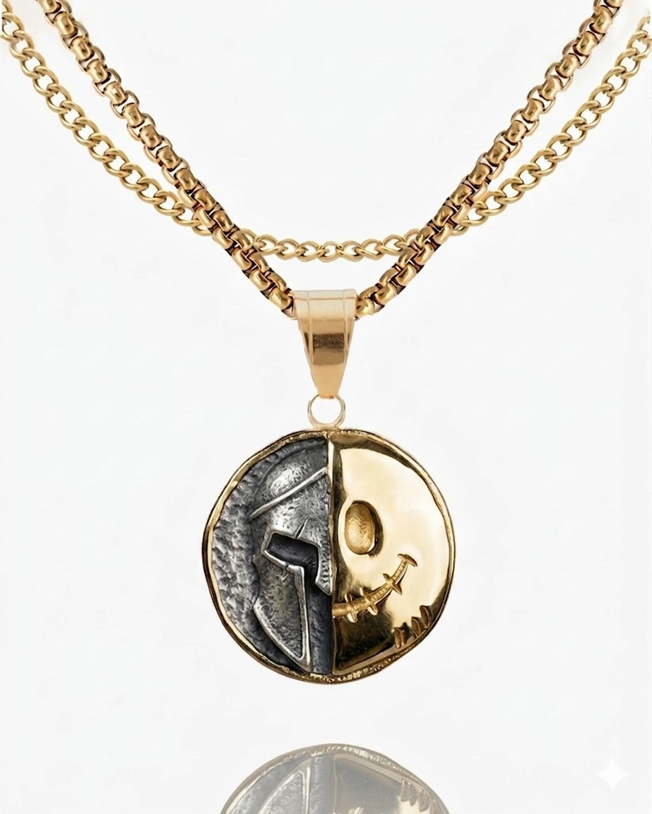 Spartan Smile Memento Mori Coin [Gold]