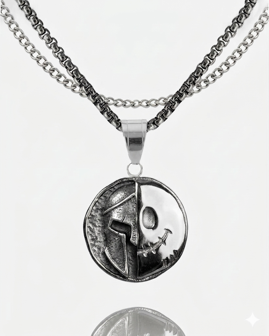 Spartan Smile Memento Mori Coin [Silver]