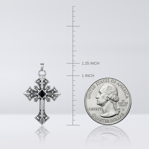 Black Crusader Cross Pendant